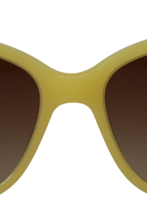 Dolce & Gabbana Chic Yellow Acetate Gradient Sunglasses