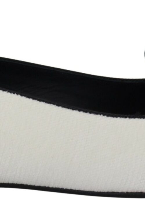 Dolce & Gabbana Elegant White Velvet Loafers with Gold Heart Detail