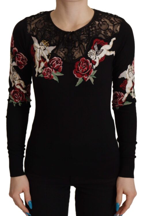Dolce & Gabbana Embroidered Angel Cardigan Sweater