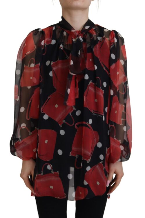 Dolce & Gabbana Sicilian Print Silk Blouse – Luxurious & Chic