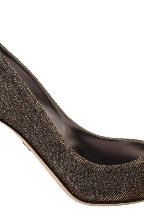 Dolce & Gabbana Elegant Silver Heels Pumps Classic