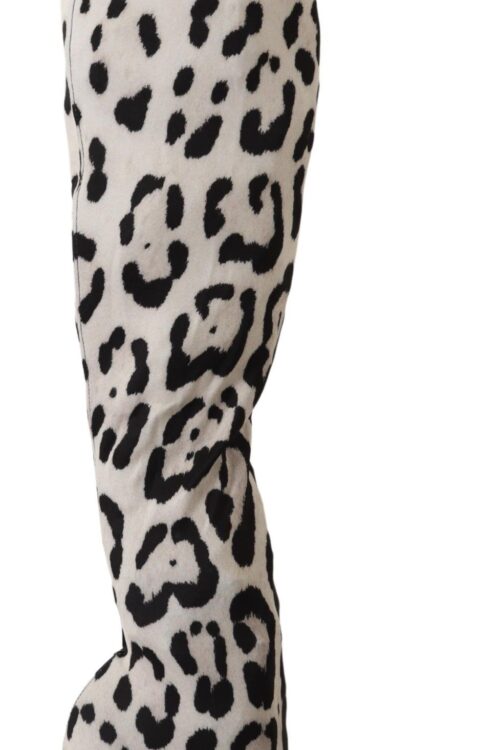 Dolce & Gabbana Chic Leopard High-Heel Over-Knee Boots