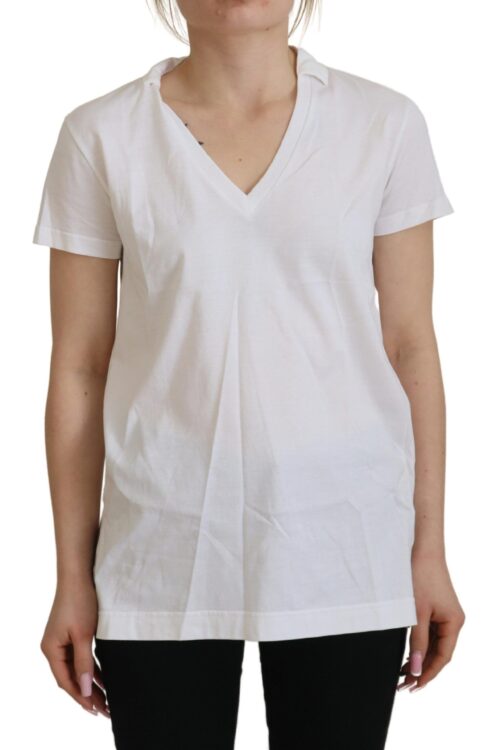 Dolce & Gabbana Elegant White Cotton Top Tee