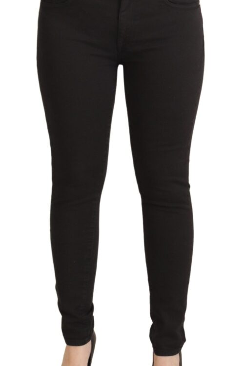 Dolce & Gabbana Sleek Black Cotton Stretch Skinny Jeans