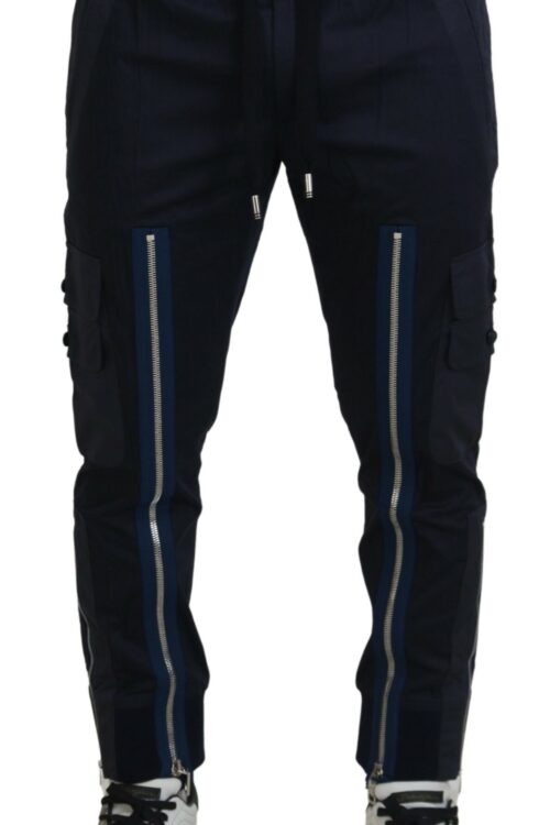Dolce & Gabbana Elegant Dark Blue Jogger Pants