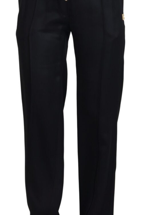 Dolce & Gabbana Elegant Black Cotton Pants