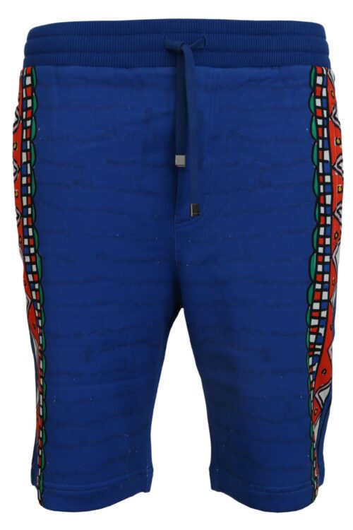 Dolce & Gabbana Elegant Multicolor Printed Cotton Shorts