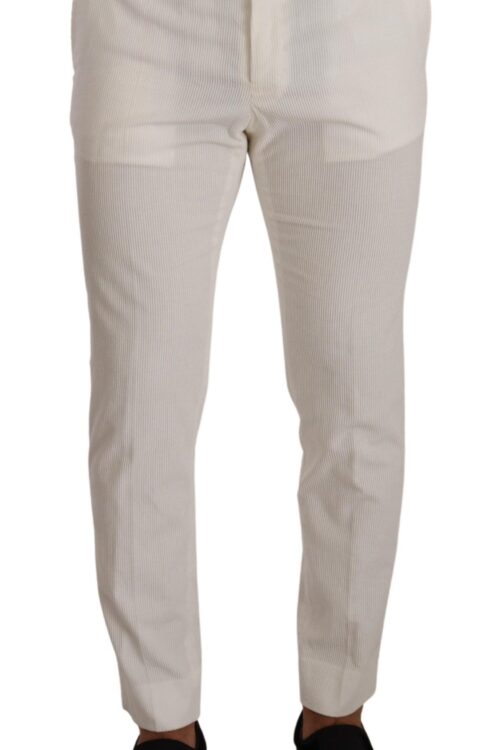 Dolce & Gabbana Elegant Slim Fit Cotton Trousers