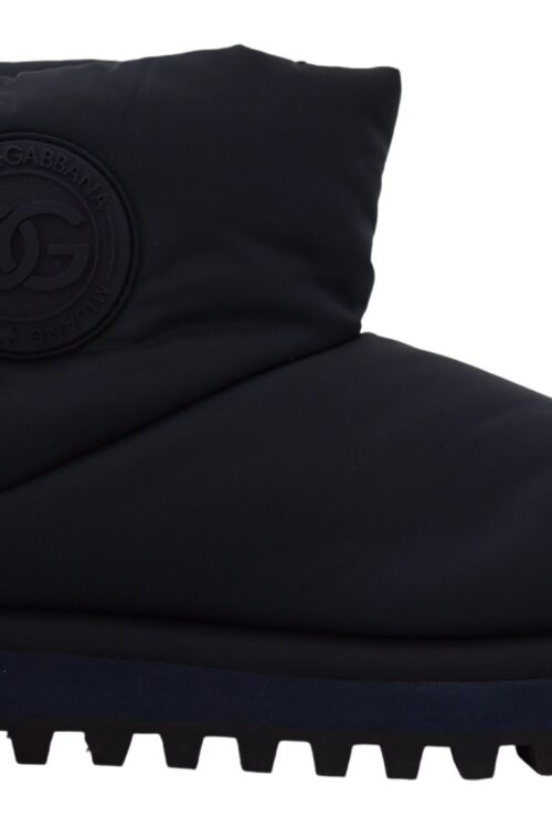 Dolce & Gabbana Elegant Ankle Height Blue Boots for Sophisticated Style