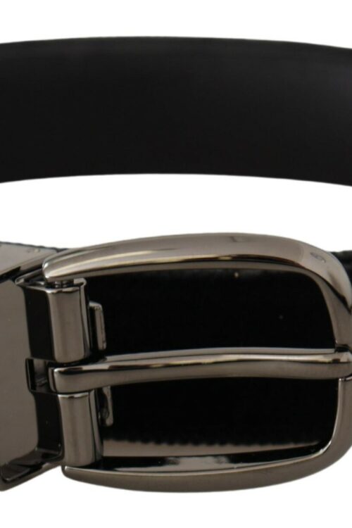 Dolce & Gabbana Elegant Black Velvet Designer Belt