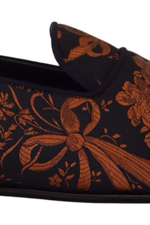 Dolce & Gabbana Elegant Floral Slip-On Loafers