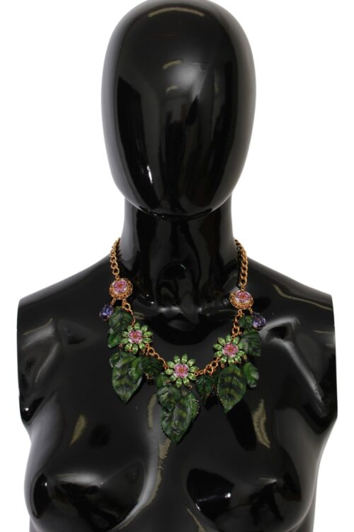 Dolce & Gabbana Elegant Floral Sicily Charm Necklace