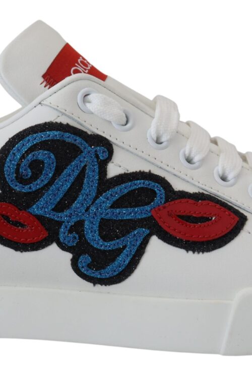 Dolce & Gabbana Sparkling White Portofino Sneakers