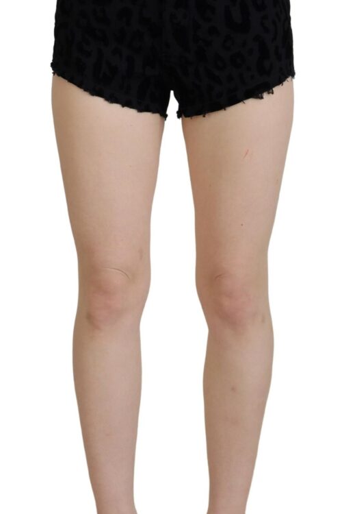 Dolce & Gabbana Elegant High Waist Denim Hot Pants Shorts