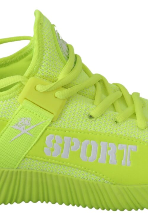 Philipp Plein Stylish Light Green Casual Sneakers