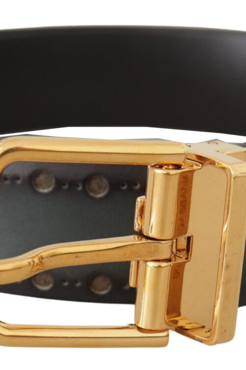 Dolce & Gabbana Emerald Elegance Leather Belt