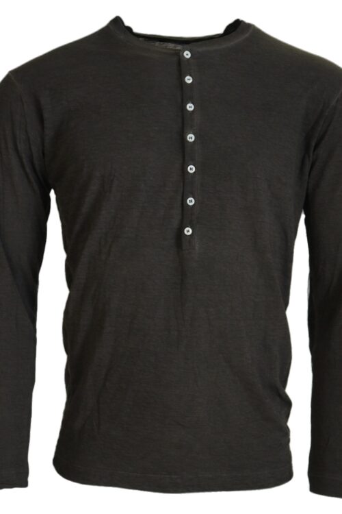 Dsquared² Gray Cotton Linen Long Sleeves Pullover Sweater