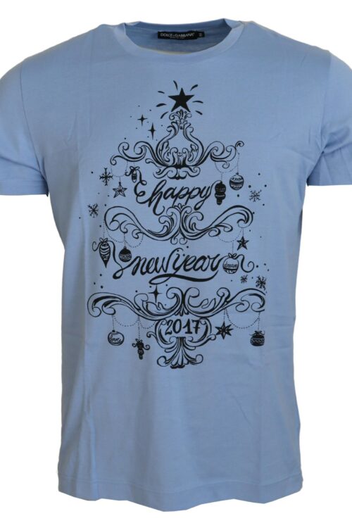 Dolce & Gabbana Elegant Light Blue Cotton Tee