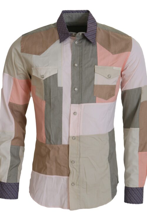 Dolce & Gabbana Elegant Multicolor Slim Fit Casual Shirt
