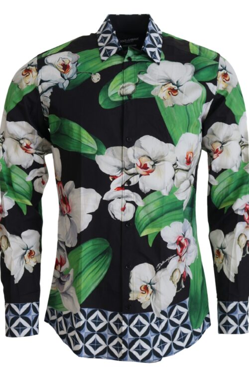 Dolce & Gabbana Floral Elegance Slim Fit Dress Shirt