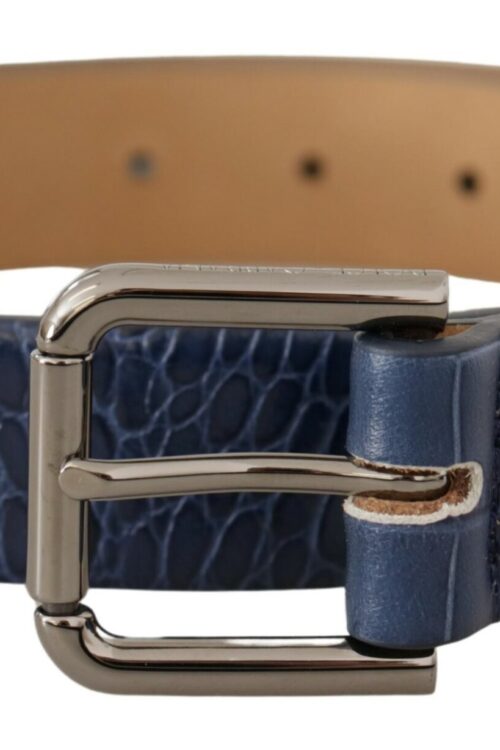 Dolce & Gabbana Elegant Genuine Crocodile Leather Belt