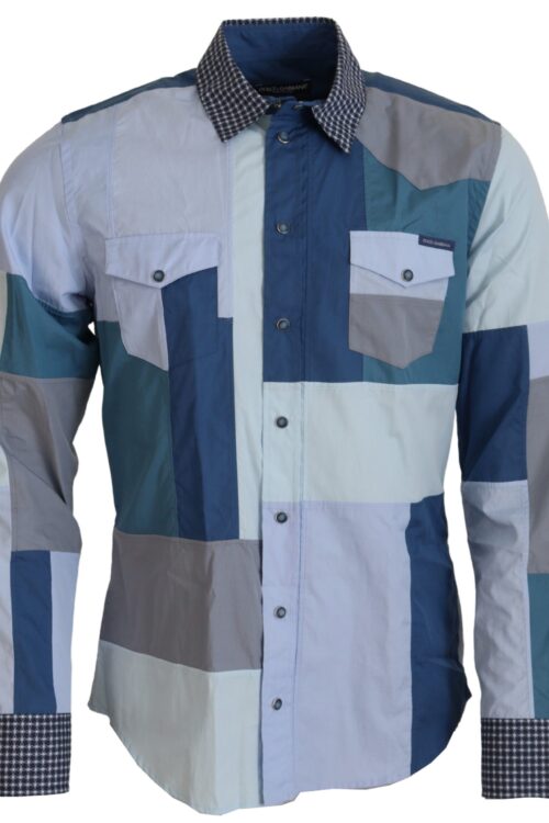 Dolce & Gabbana Elegant Multicolor Slim Fit Casual Shirt