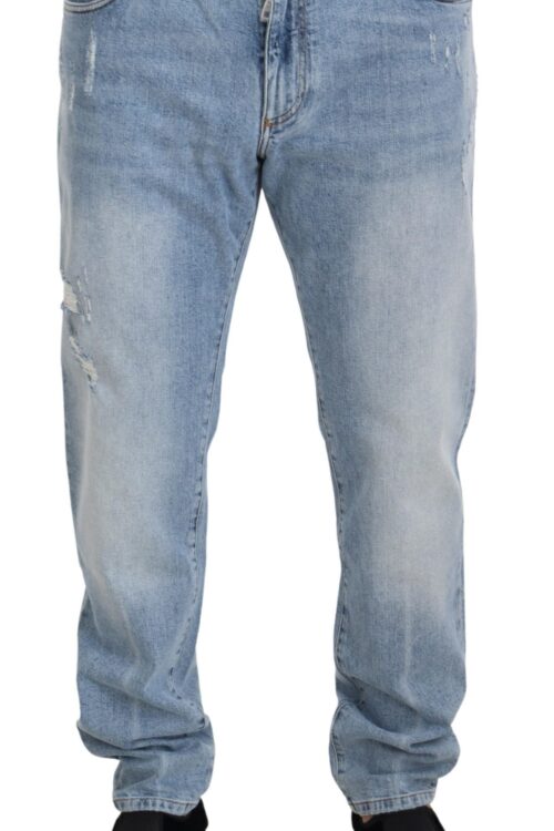 Dolce & Gabbana Elegant Light Blue Denim Pants