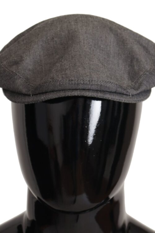 Dolce & Gabbana Elegant Gray Newsboy Hat