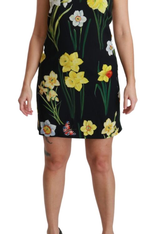Dolce & Gabbana Floral Sheath Mini Dress – Elegance Redefined