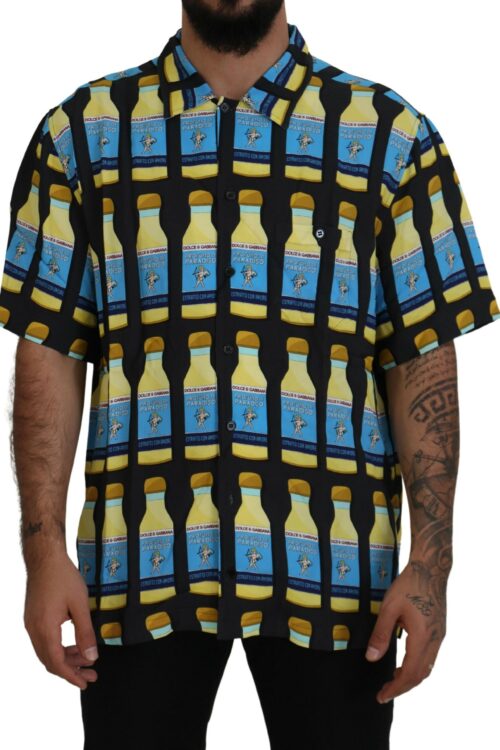 Dolce & Gabbana Elegant Multi Print Casual Shirt