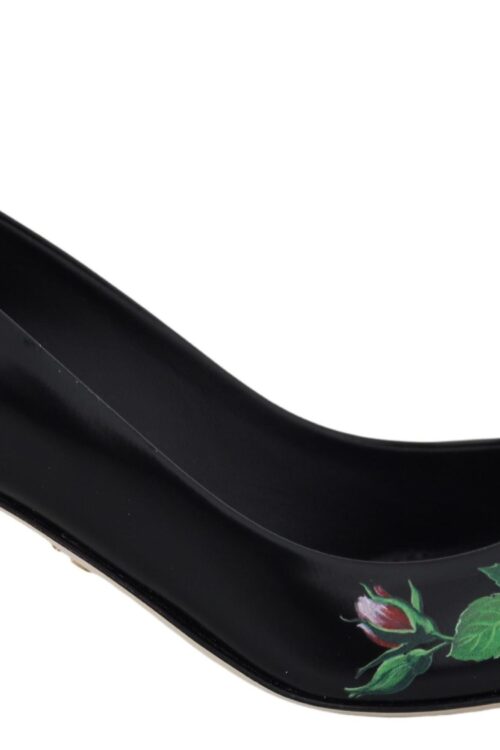 Dolce & Gabbana Elegant Floral Crystal Pumps