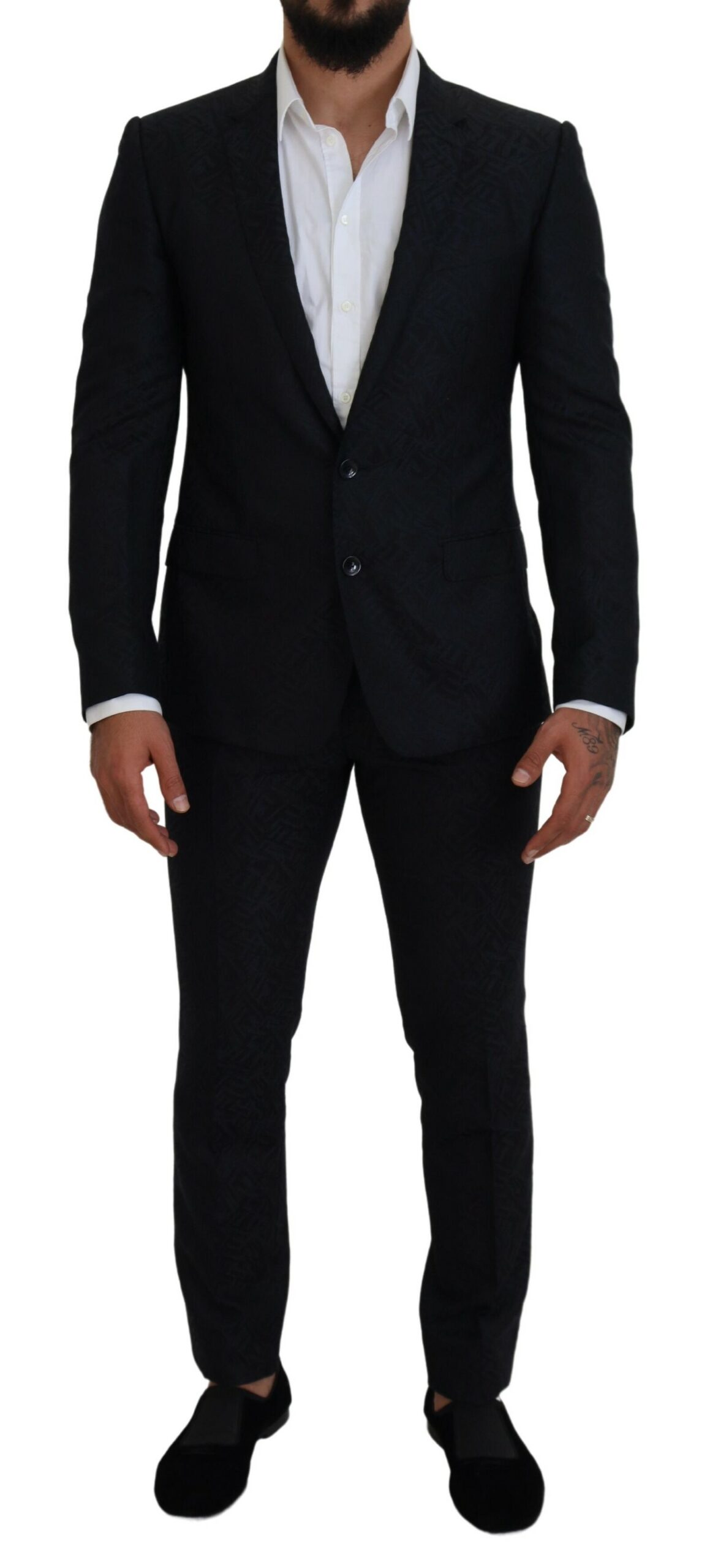 Dolce & Gabbana Sleek Martini Style Wool-Silk Men’s Suit