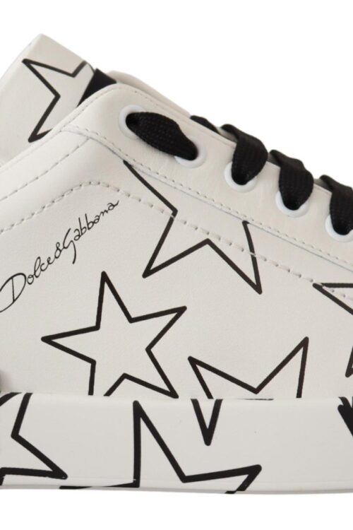 Dolce & Gabbana Elegant Star-Patterned Low-Top Sneakers