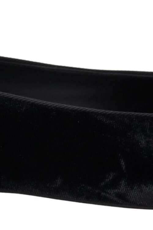 Dolce & Gabbana Elegant Black Silk-Blend Loafers