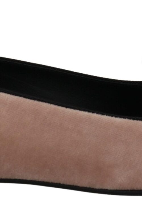 Dolce & Gabbana Elegant Pink Velvet Devotion Loafers