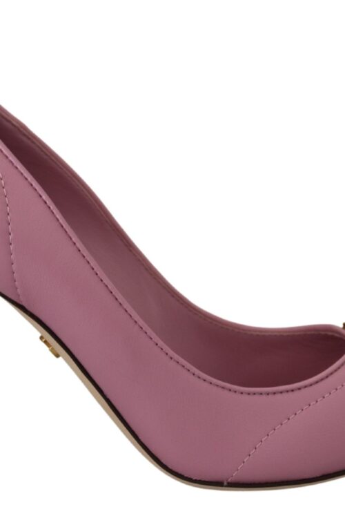 Dolce & Gabbana Devotion Leather Heels in Pink