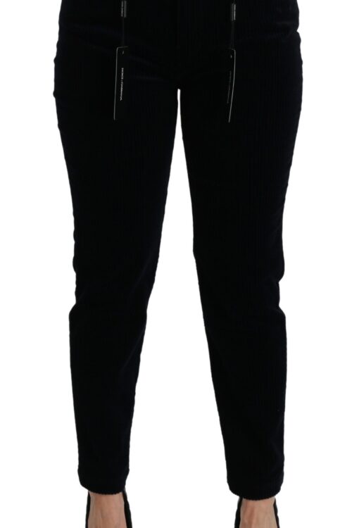Dolce & Gabbana Chic Mid Waist Skinny Corduroy Jeans