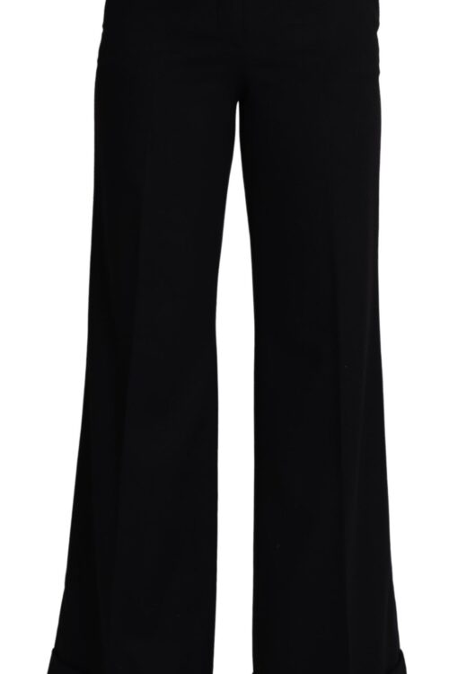 Dolce & Gabbana Elegant Cashmere Wide Leg Trousers