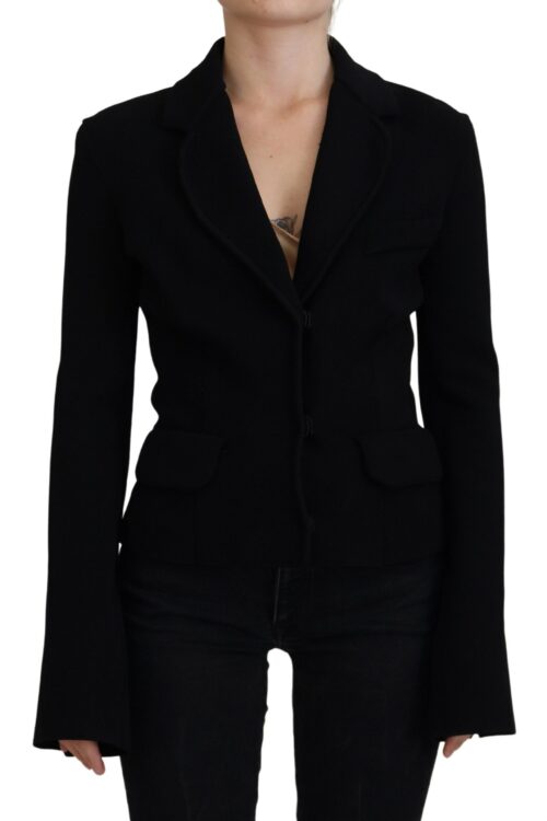 Dolce & Gabbana Elegant Black Long Sleeve Jacket