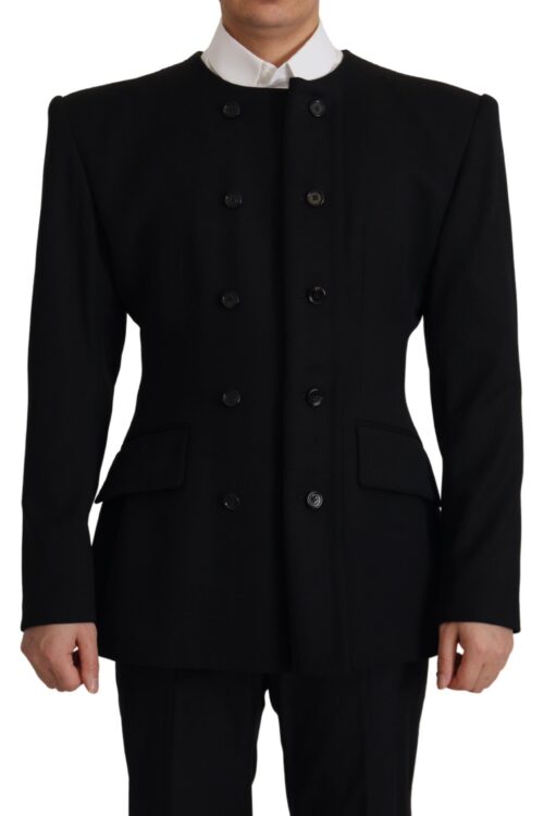 Dolce & Gabbana Elegant Slim Fit Double Breasted Wool Blazer