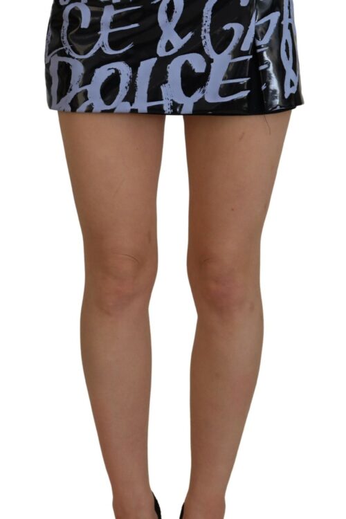 Dolce & Gabbana Elegant High Waist Logo Mini Skirt