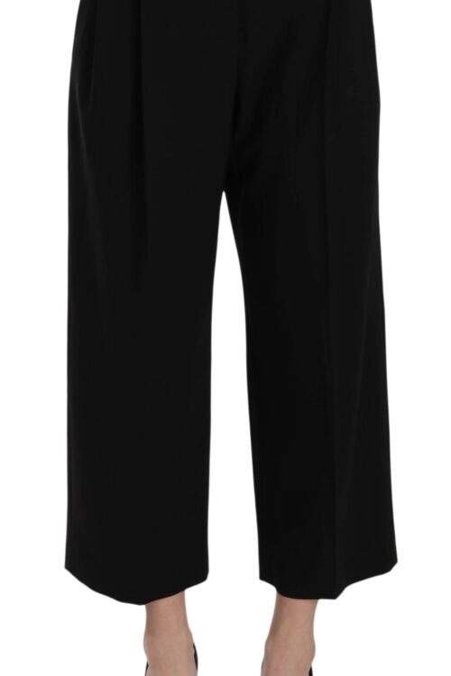 Dolce & Gabbana Elegant Black Cotton Trousers