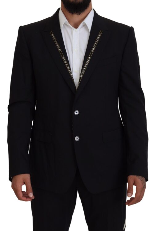 Dolce & Gabbana Sicilian Style Black Single Breasted Blazer