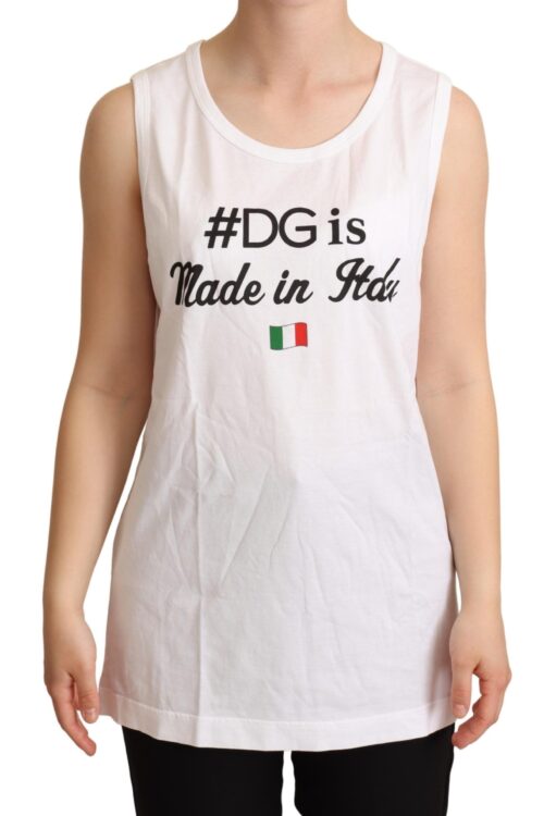 Dolce & Gabbana Elegant Sleeveless Cotton Tank Top