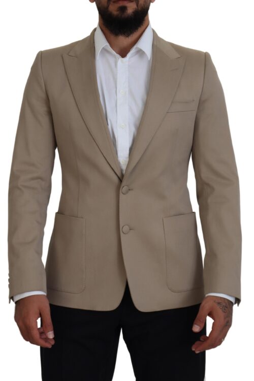 Dolce & Gabbana Elegant Beige Single Breasted Blazer