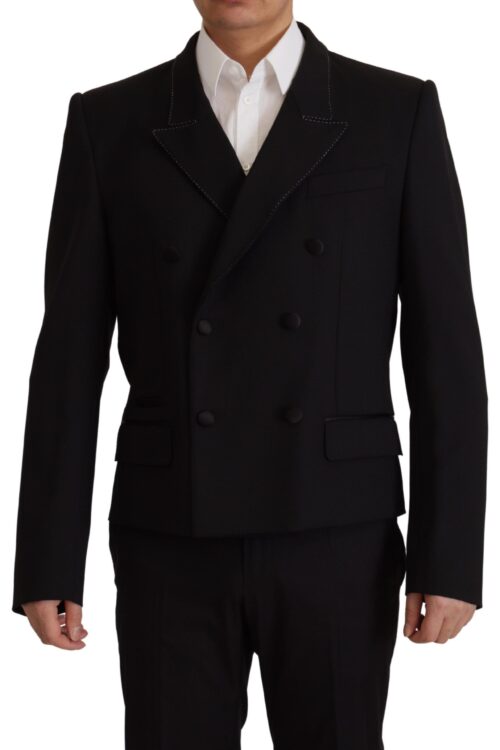 Dolce & Gabbana Elegant Double Breasted Wool Blazer