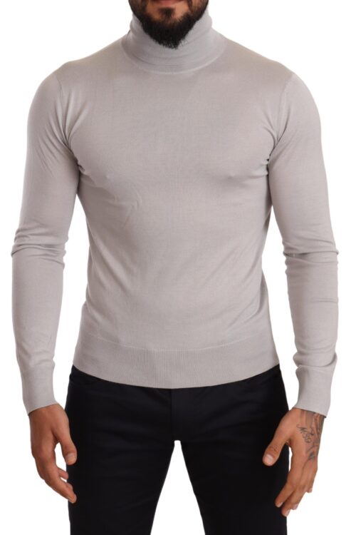 Dolce & Gabbana Elegant Cashmere-Silk Blend Turtleneck