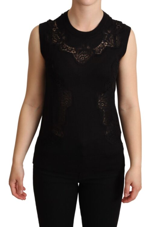 Dolce & Gabbana Elegant Sleeveless Cashmere Blend Top