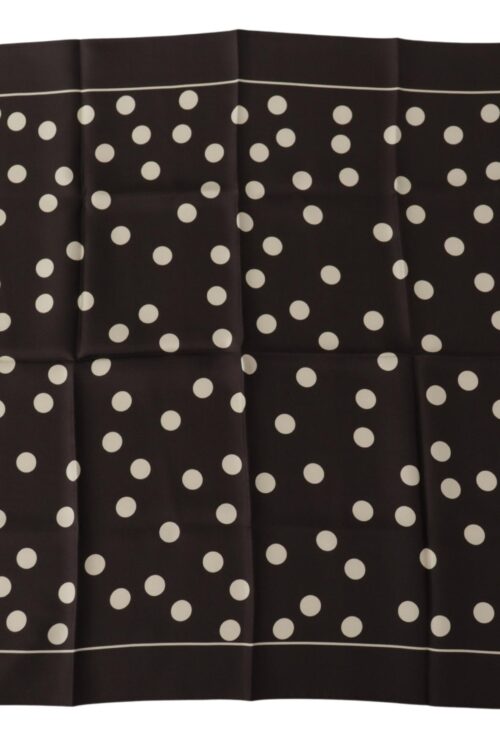 Dolce & Gabbana Elegant Silk Polka Dot Men’s Scarf