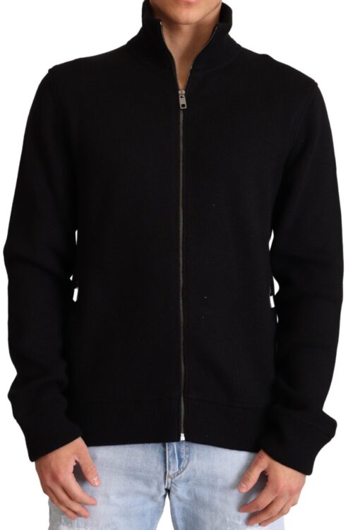 Dolce & Gabbana Elegant High Neck Cashmere Blend Sweater